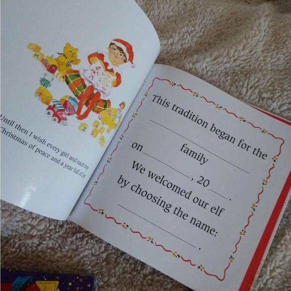 Children's lot of Christmas books, 3 stories & 1 activity book (unused), elf - Picture 8 of 8